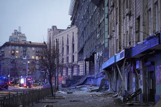 The explosion killed two men and a woman.